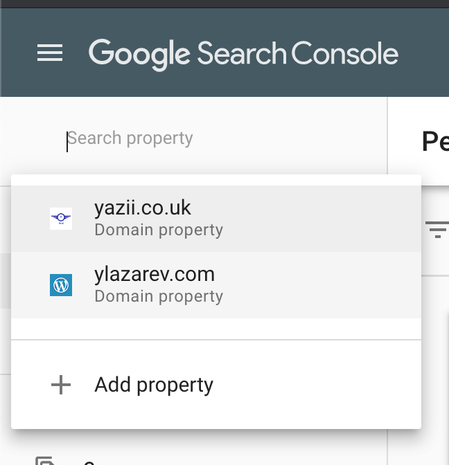 Add your property to Google Search Console