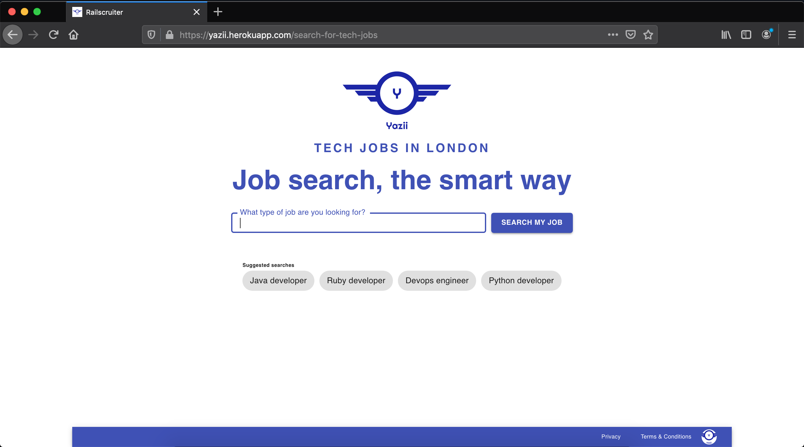 Find your site is now live with Heroku