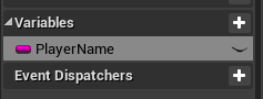 Create PlayerName string variable