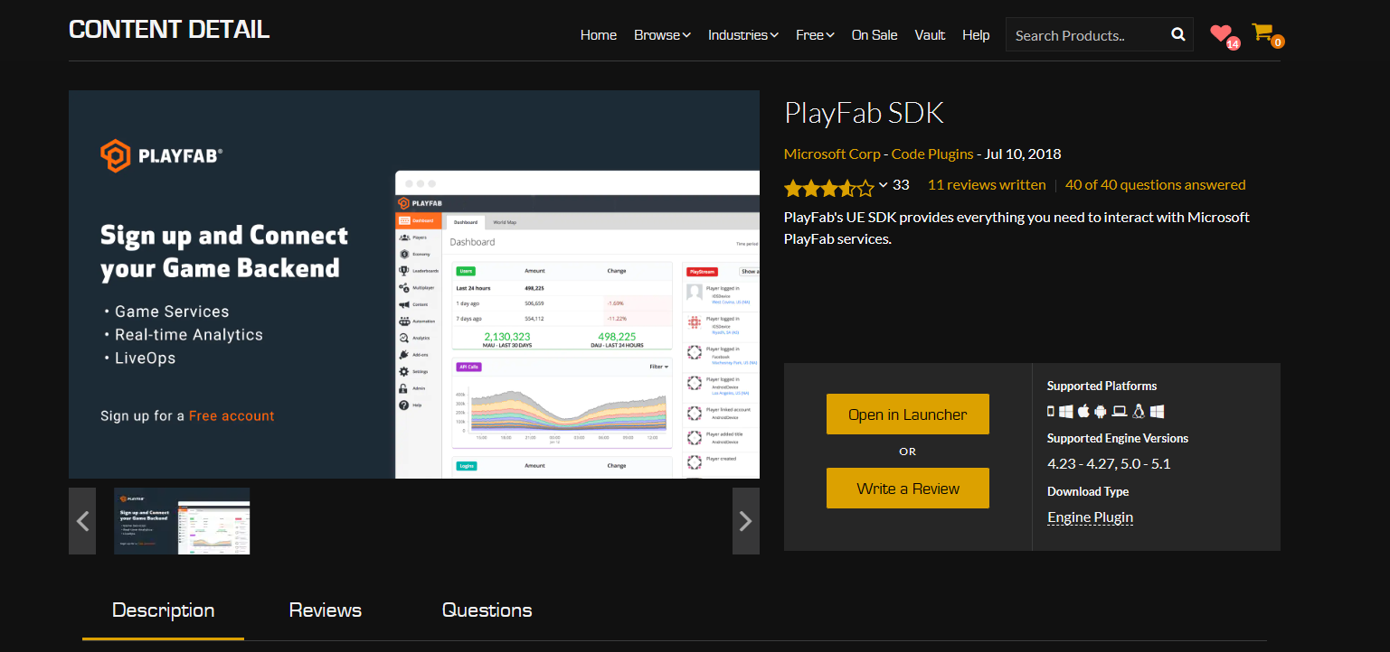 Playfab unreal engine plugin