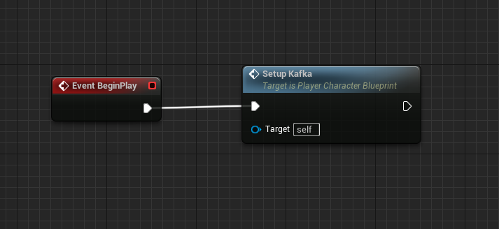 Connect functionality to begin play