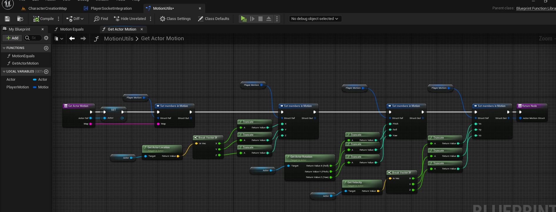 Extracting motion from your actor