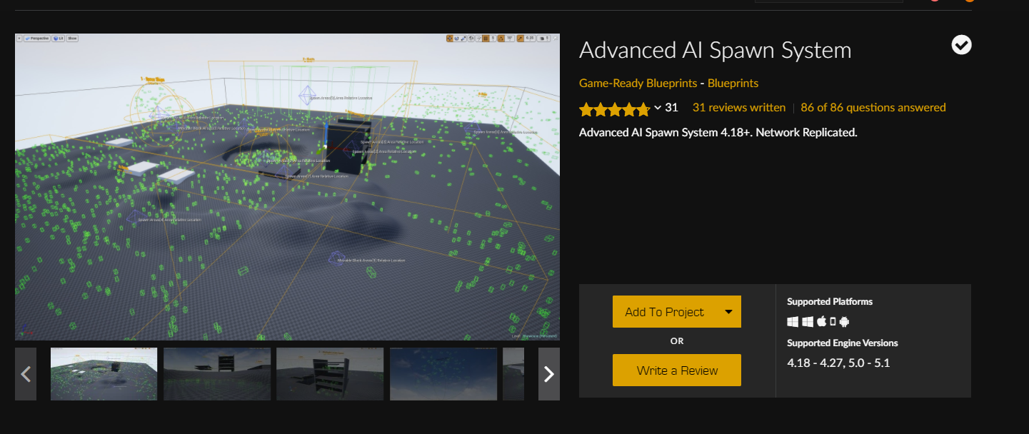 Advanced AI Spawn system