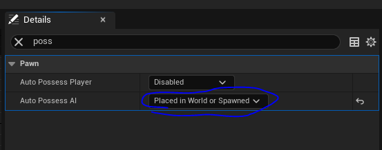 Set auto possess AI