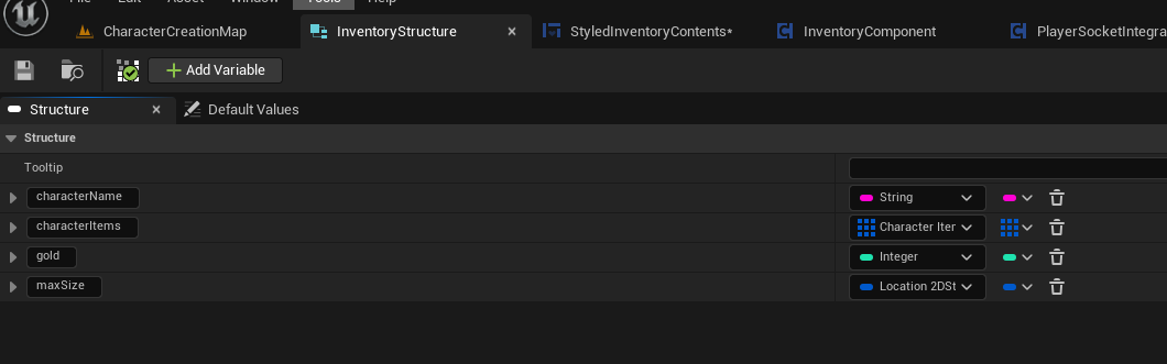 inventory structure