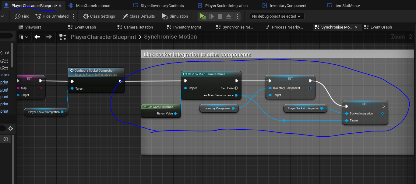 Add the components to game mode from player blueprint