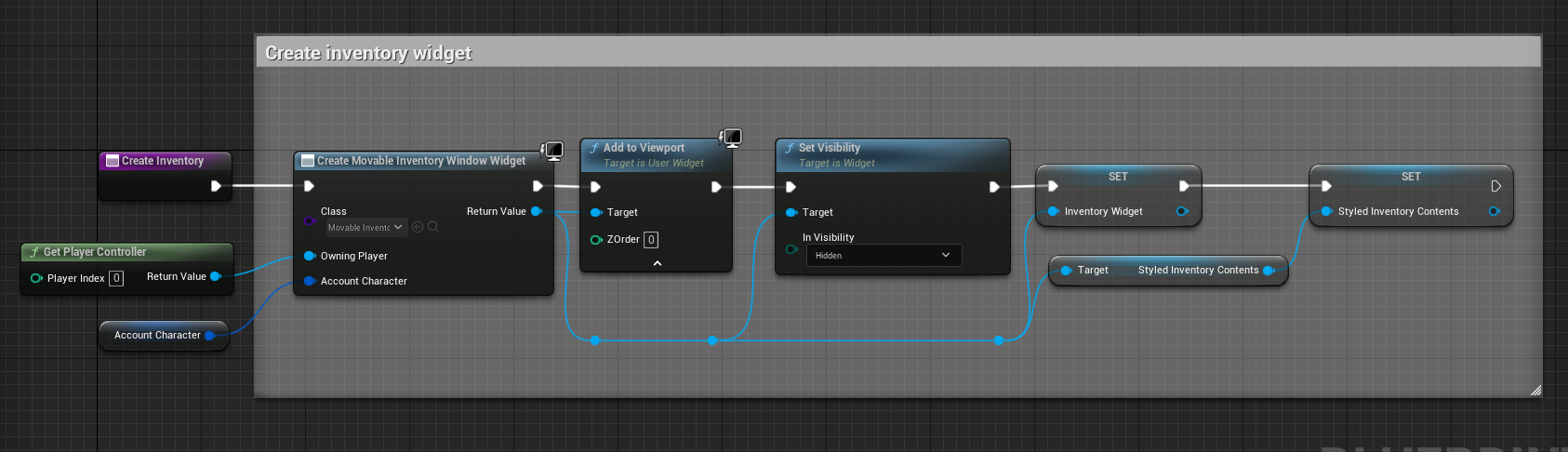 Create inventory definition.