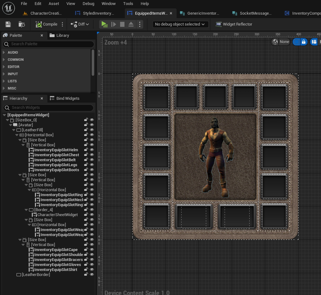 Equipped Items widget