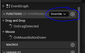 On mouse button down function