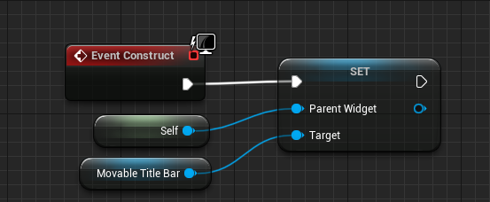 Set parent widget to self