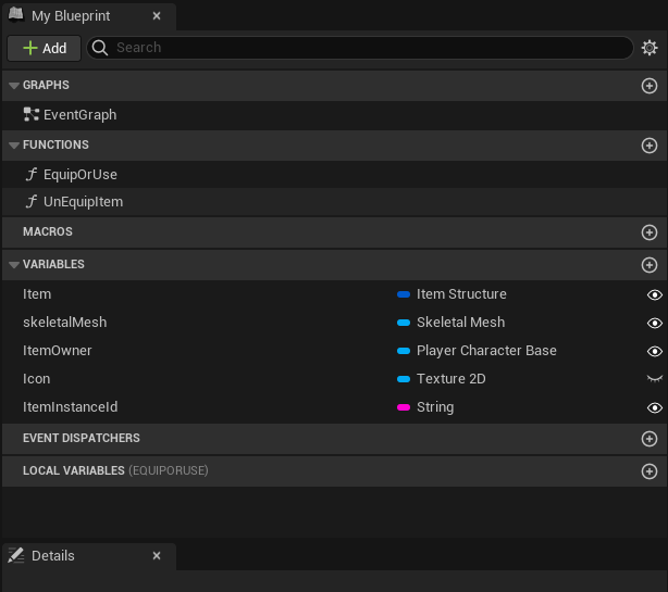Base Item variables and functions