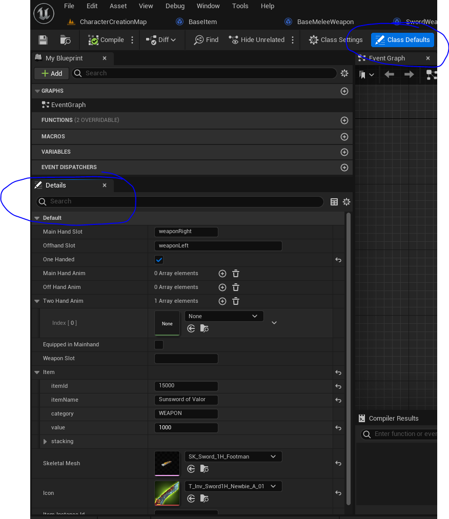 alternative way to see class defaults