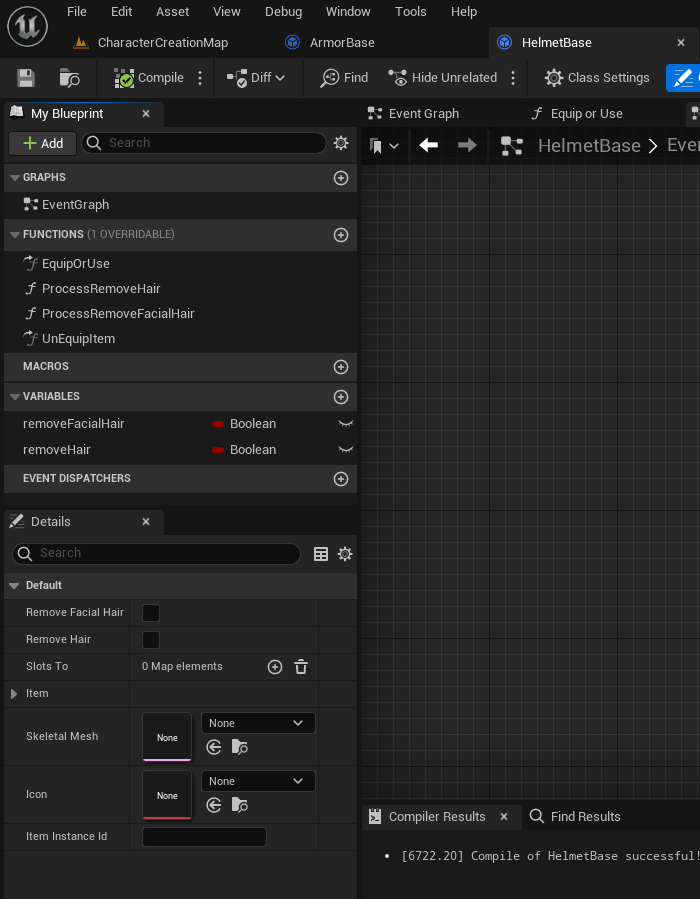 helmet base additional functions and params
