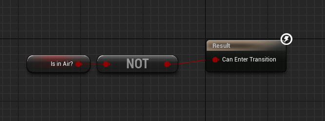 Jump end transition