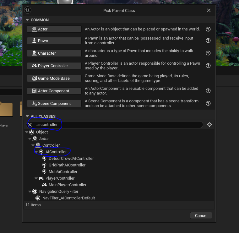 Creating AI Controller