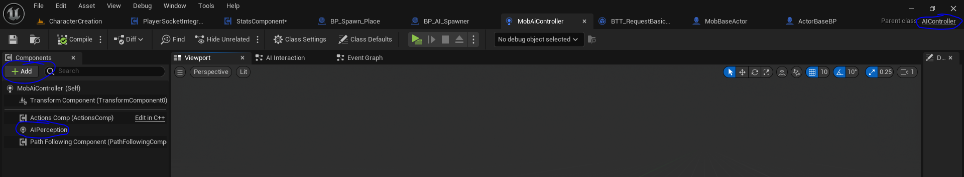 Add AI Perception to this AI Controller