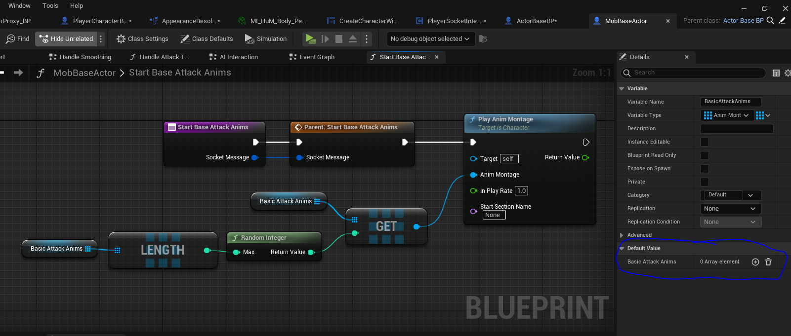 Populate logic for attack animations