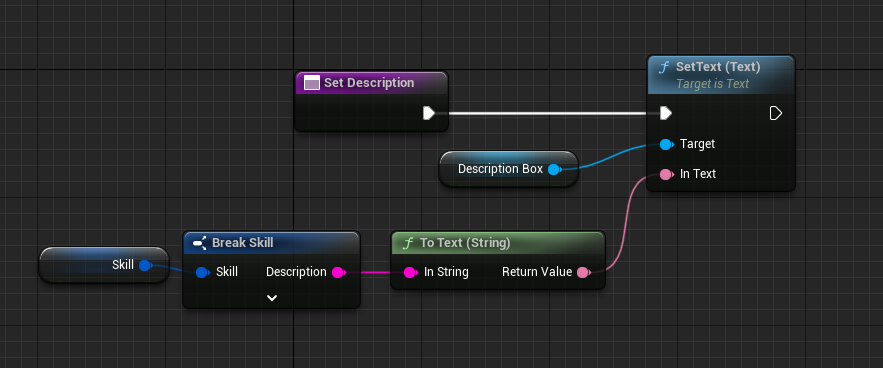 How to set description from the skill parameter
