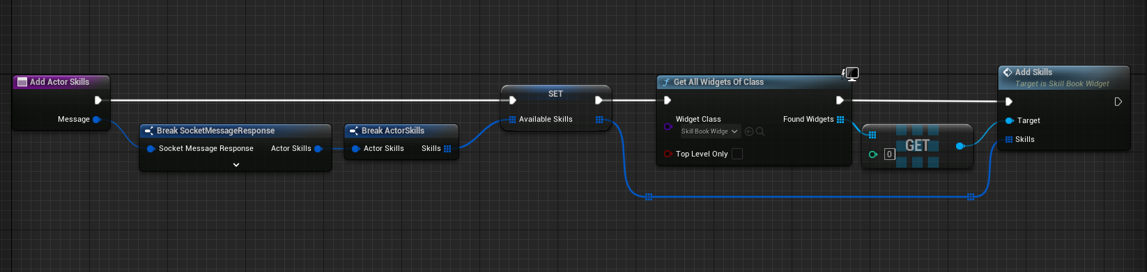 Indicating how you can add skills to the skill book widget
