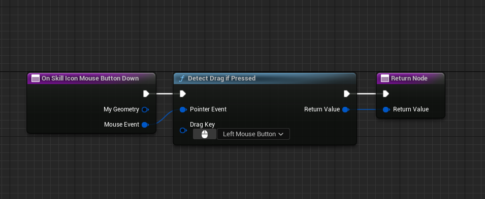 Detect drag if the skill icon is pressed