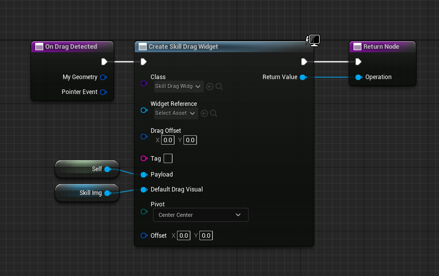 Reuse the Skill Drag Widget for drag 