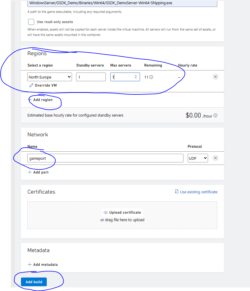 Adding build to playfab