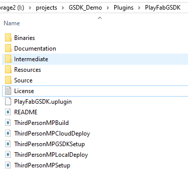 PlayFab GSDK copied contents