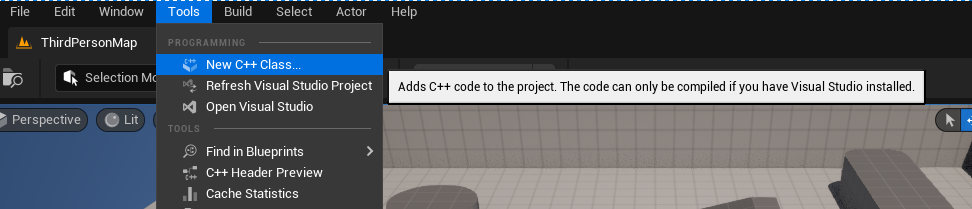 Adding new C++ class