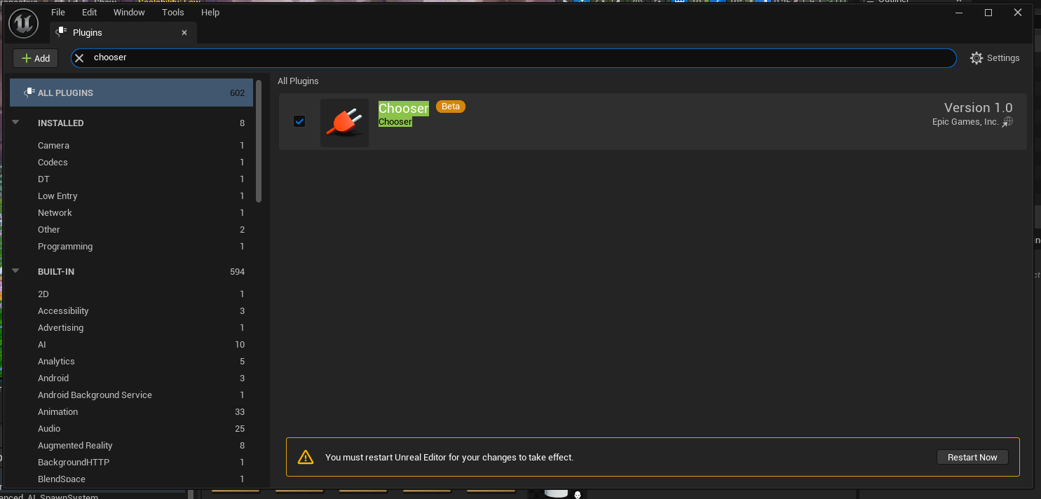 Enable Chooser plugin