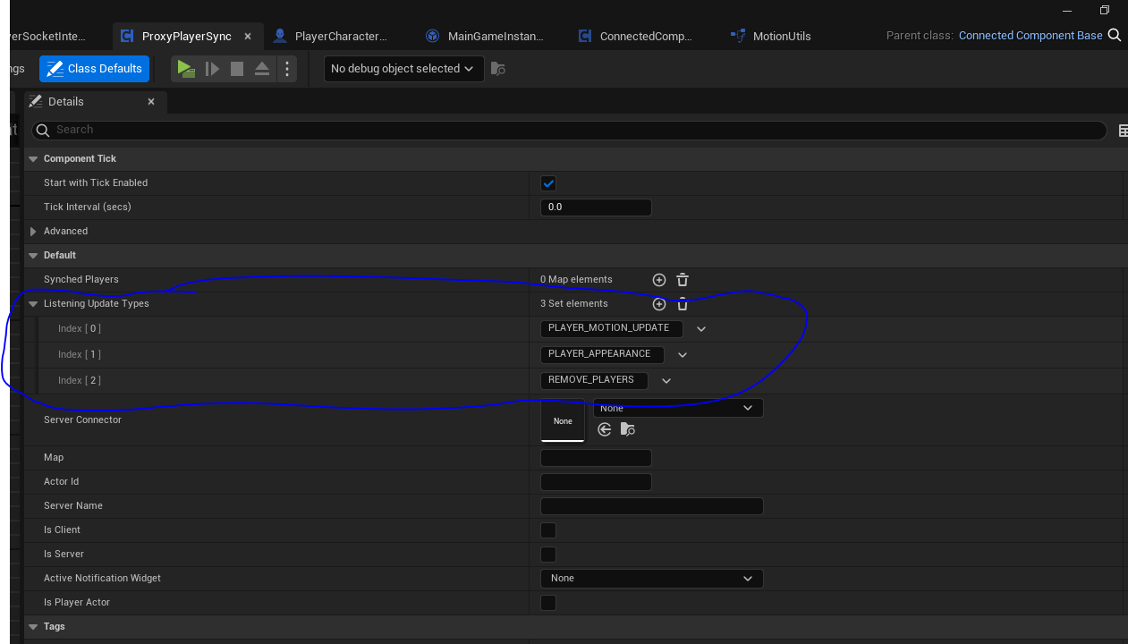 Proxy Player Sync listening to updates