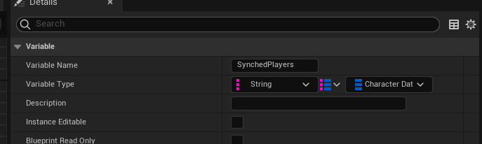 Synched Players variable