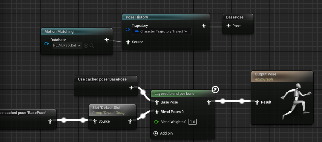 Motion Matching connected