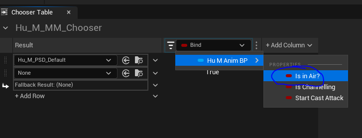 bind boolean to isInAir
