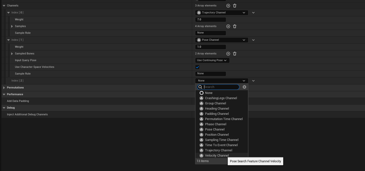 Add velocity channel to PSS