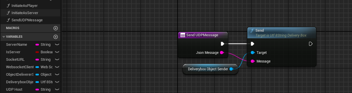Send UDP message from my server connector