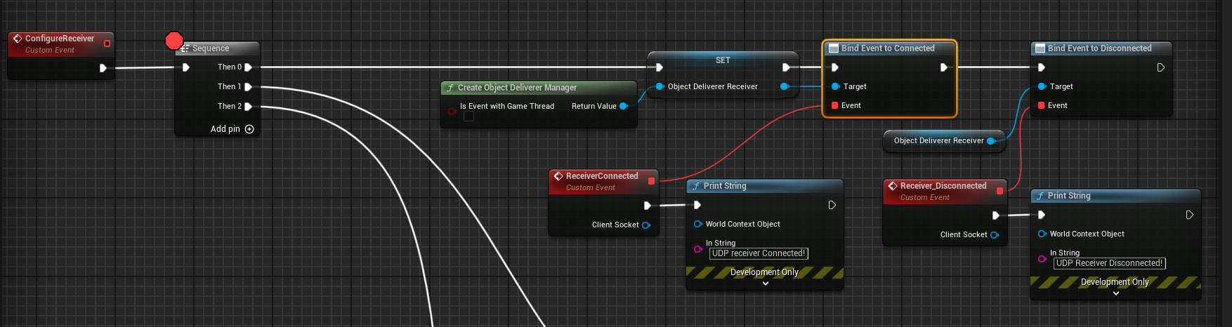 Configure the receiver manager