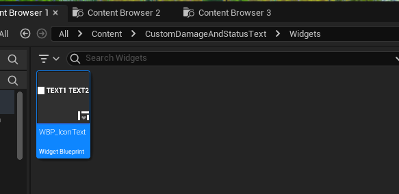 WBP Icon Text widget