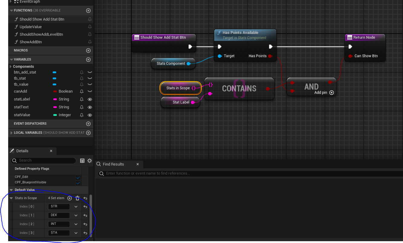 Show add stats button