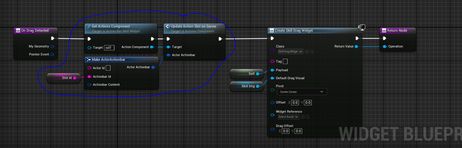 Updating the action bar to server with null