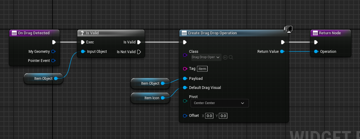 On Drag Detected, create drag drop operation