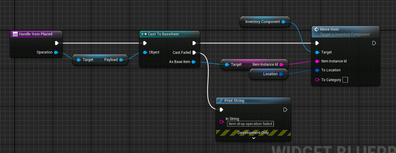 Handle item move request