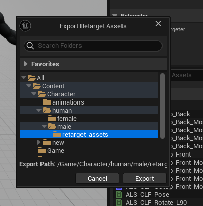 save retarget assets